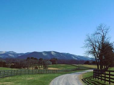 road and fields