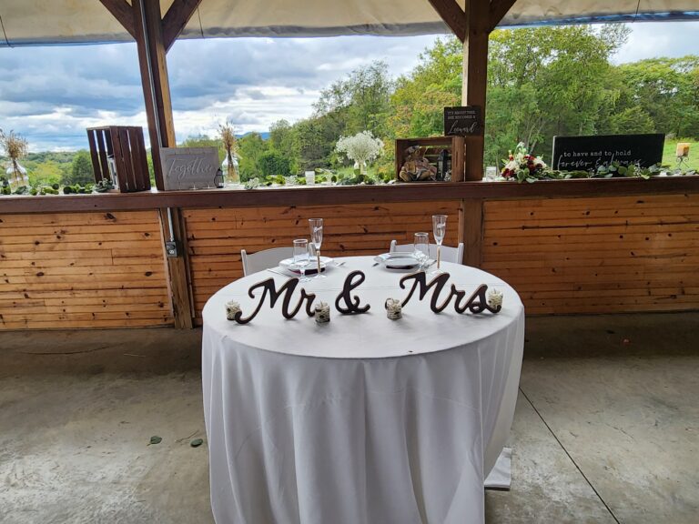 Mr and Mrs table