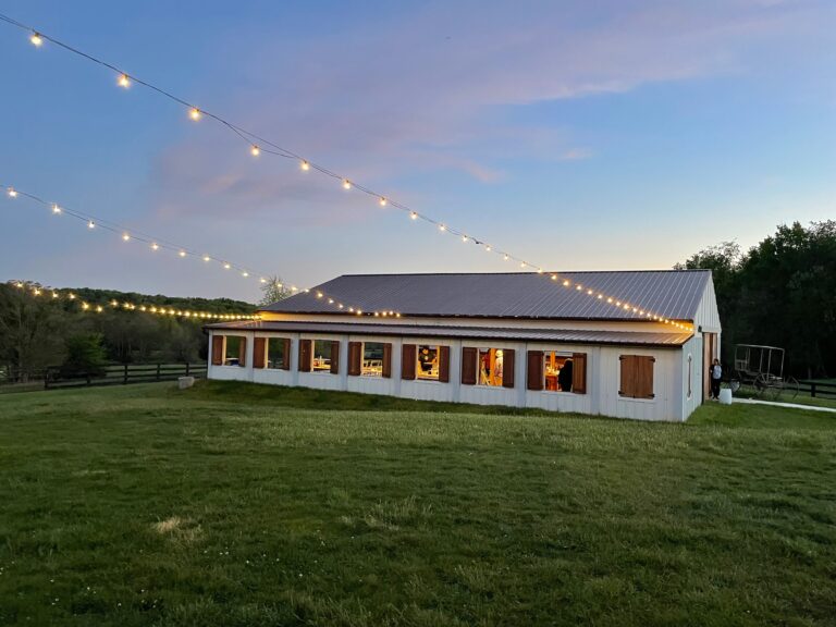 pavilion with lights